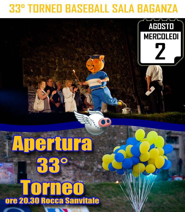 QUESTA SERA SI APRE IL 33° TORNEO DI SALA BAGANZA