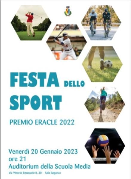 Invito premio Eracle per lo sport 2022